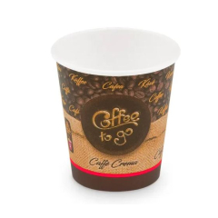 Papierový pohár „Coffee to go“ 200 ml  S Ø 73 mm 50 ks