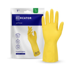 Mercator upratovacie rukavice žlté S, 1 pár
