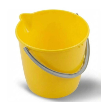 Vedro s plastovou rúčkou 12 l, žlté