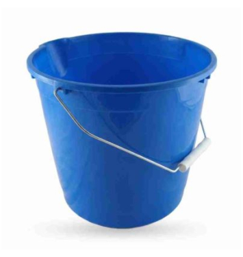 Vedro s kovovou rúčkou 10 l, modré