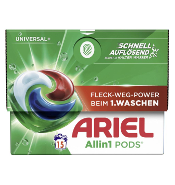 Ariel kapsule 15ks All in1 Universal+