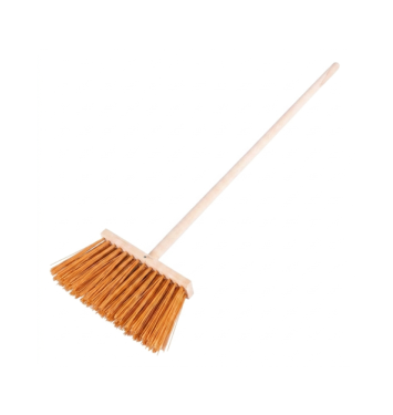 Drevená priemyselná metla 25 cm s násadou 120 cm