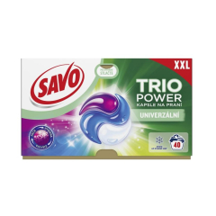 Savo Trio Power univerzálne gélové kapsuly na pranie XXL 40PD