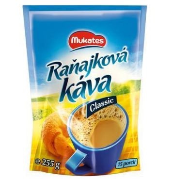 Mukates raňajková káva 255g